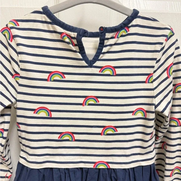 Mini Boden Striped Rainbow Dress - Picture 10 of 11